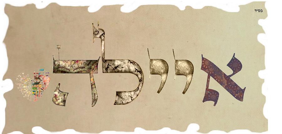 Hebrew calligraphy- Ayala Digital Art by Sandrine Kespi - Fine Art America