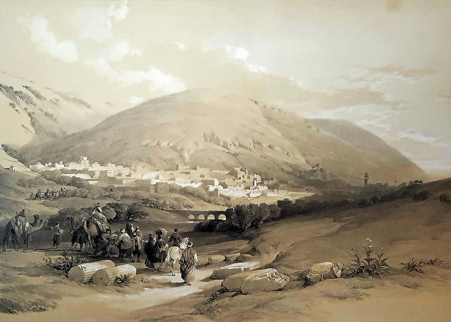 Hebron in 1839 Photograph by Munir Alawi