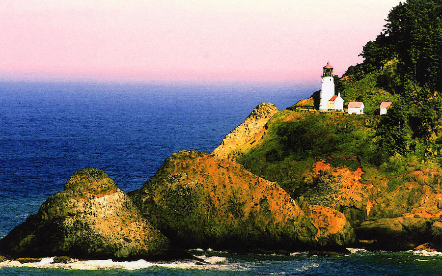 Heceta Head Lighthouse Photograph by Margaret Hood