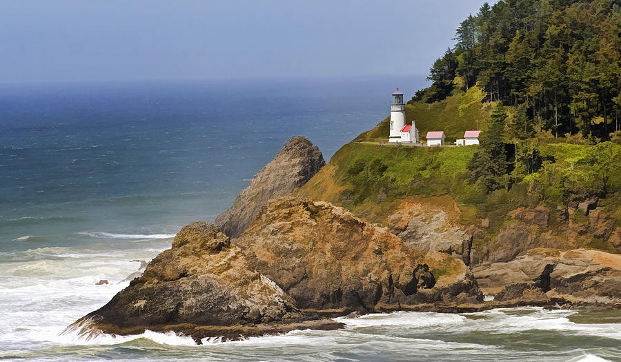 Heceta Head Lighthouse Photograph by Wes and Dotty Weber - Fine Art America