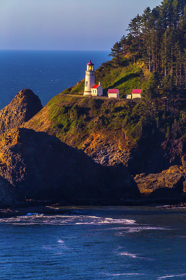 Architecture Photograph - Heceta Head Oregon Lighthouse by Garry Gay