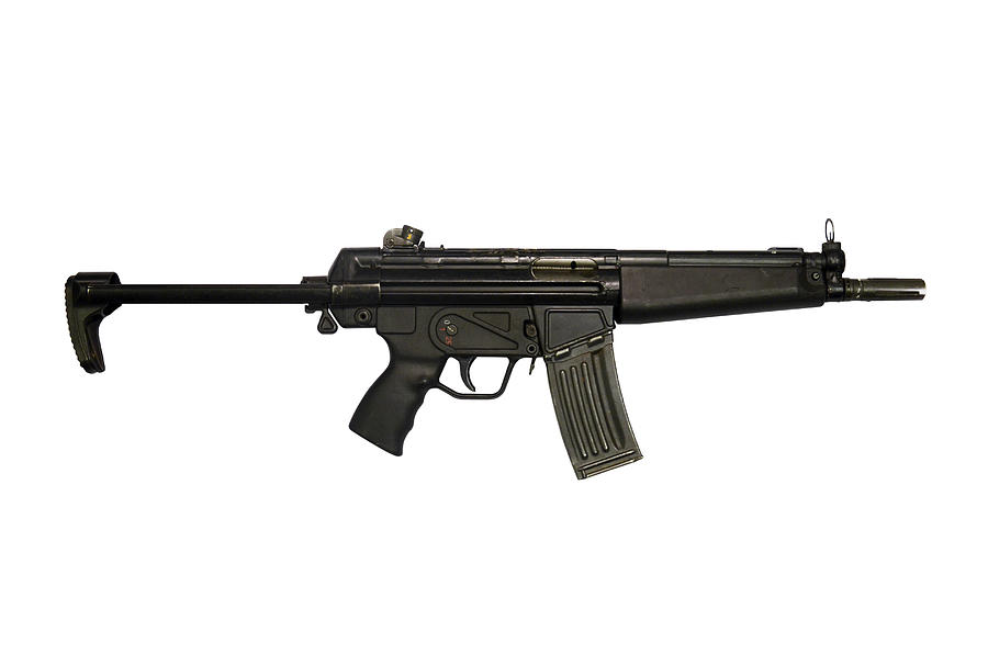 No People Photograph - Heckler And Koch Hk53 Submachine Gun by Andrew Chittock