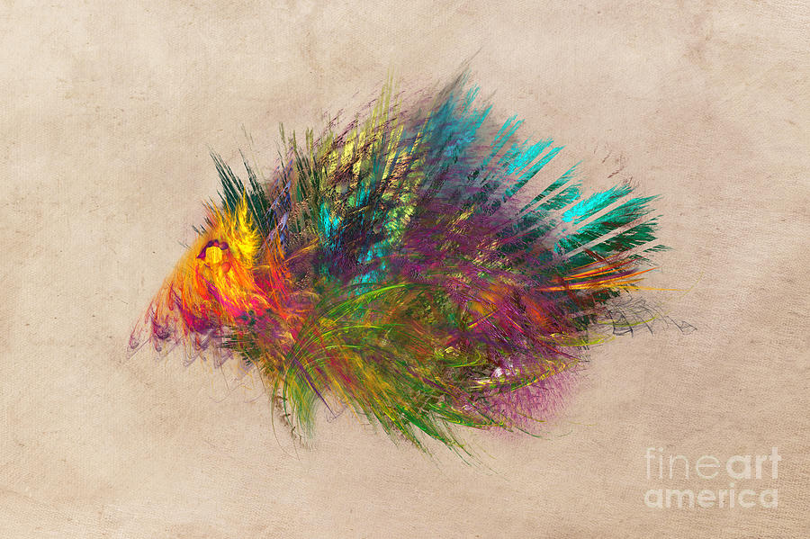 Hedgehog Fractal Art Digital Art by Justyna Jaszke JBJart