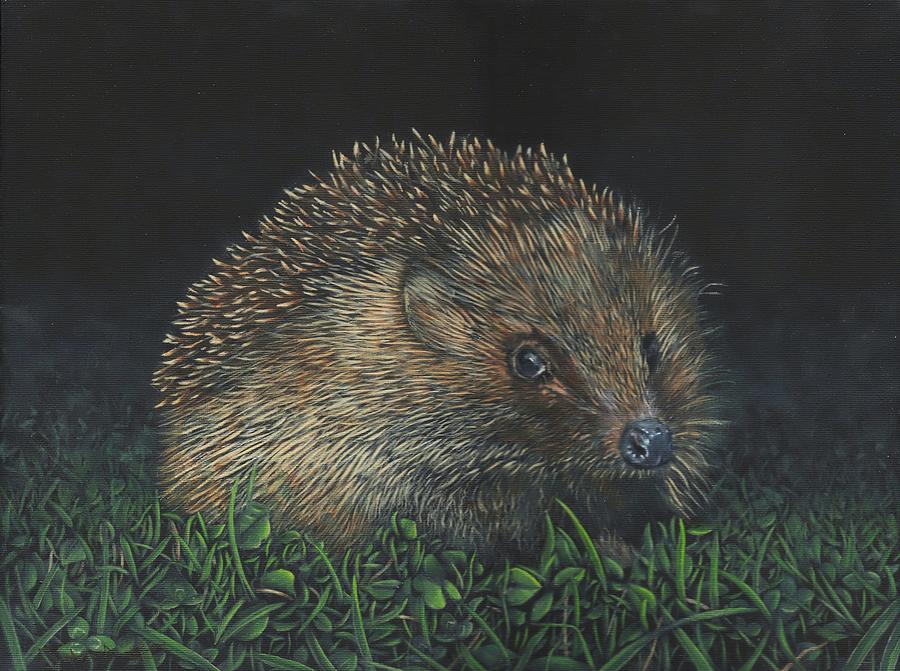 Hedgehog Painting by John Neeve
