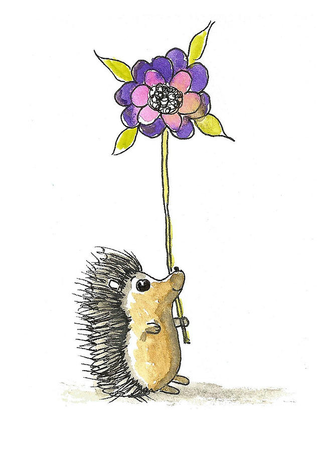 Hedgehog print by Diane Palmer Hedgehog print by Diane Palmer