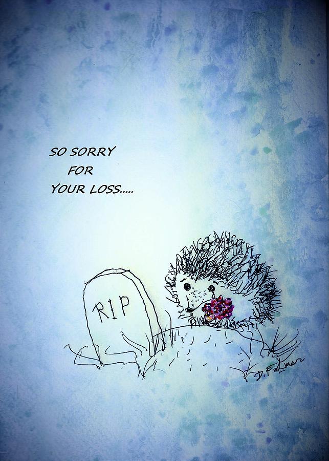 Hedgehog Sympathy Drawing by Denise F Fulmer