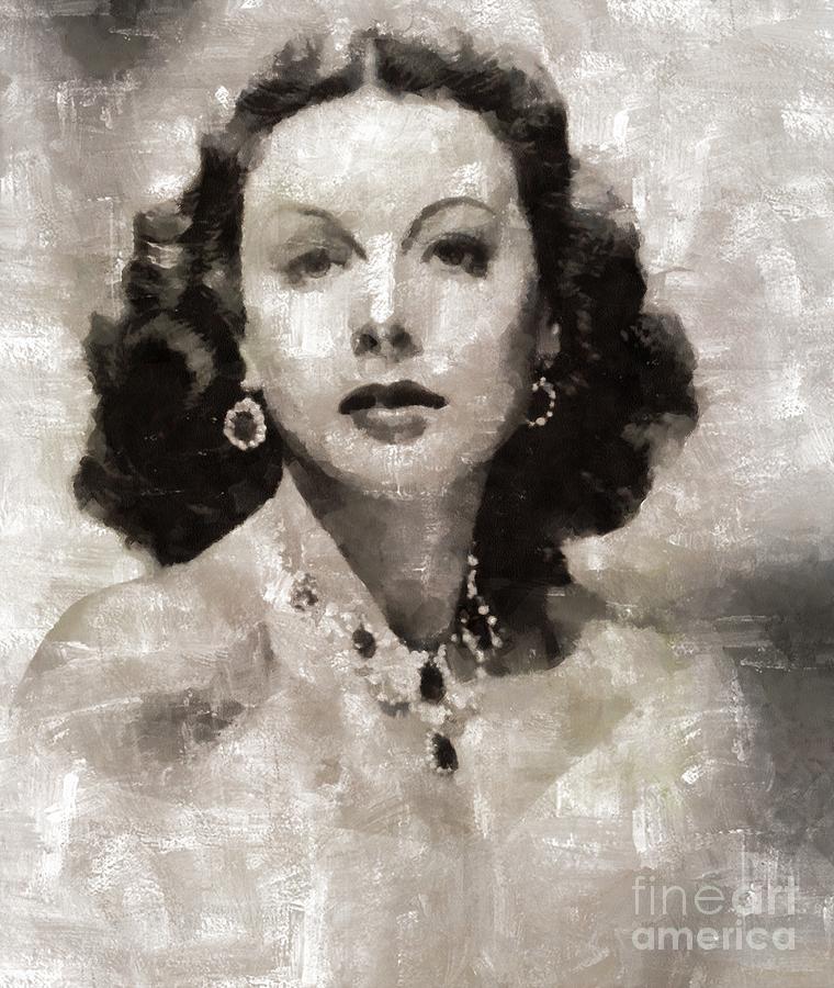 Hedy Lamarr, Actress Painting by Esoterica Art Agency | Fine Art America