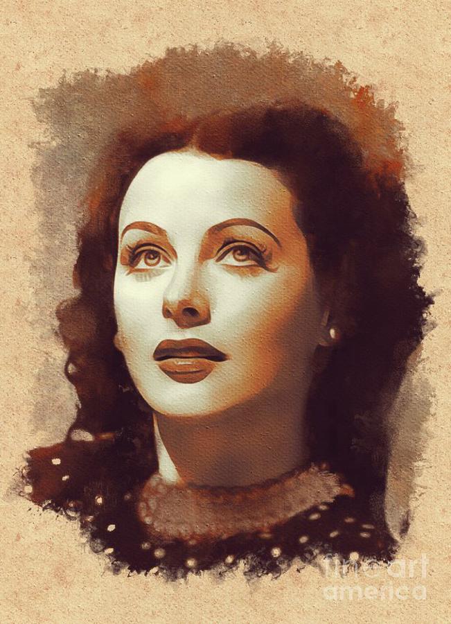 Hedy Lamarr, Hollywood Legend Painting by Esoterica Art Agency