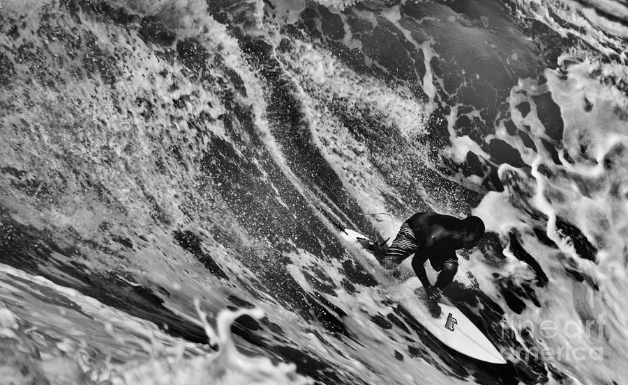 Slide Surfer  Photograph by Debra Banks