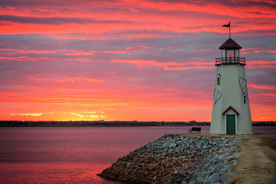 Hefner Sunset V Photograph by Ricky Barnard