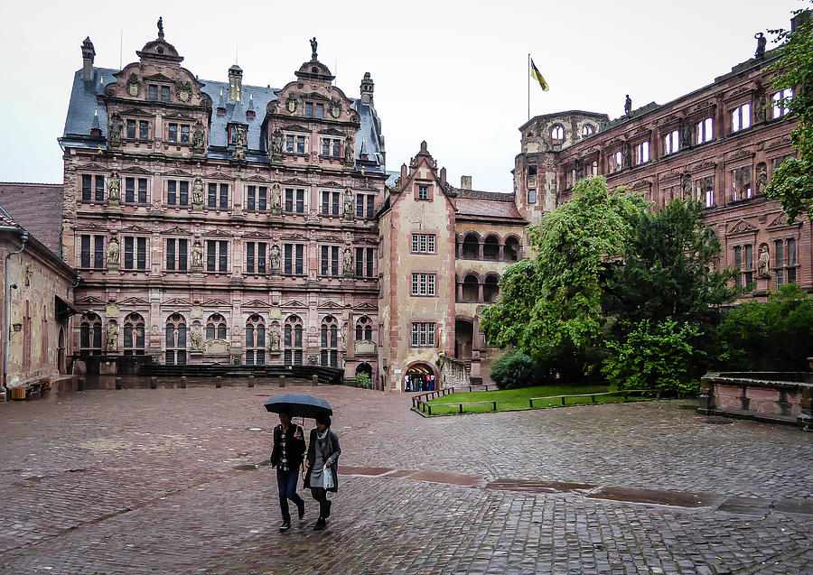 Heidelberg Castle Courtyard Photograph by Pamela Newcomb
