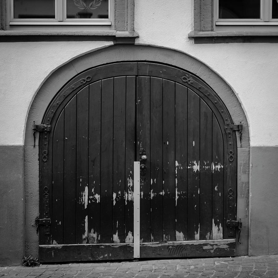 Heidelberg Cellar Door B W Photograph by Teresa Mucha
