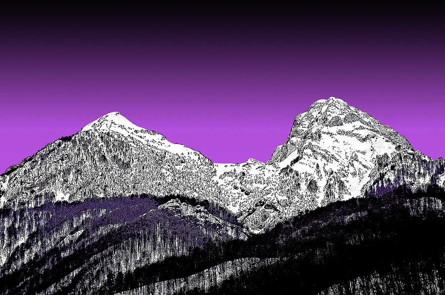 Highlands Digital Art - Height. Krasnaya Polyana. Sochi. by Andy Za Highlands Digital Art - Height. Krasnaya Polyana. Sochi. by Andy Za
