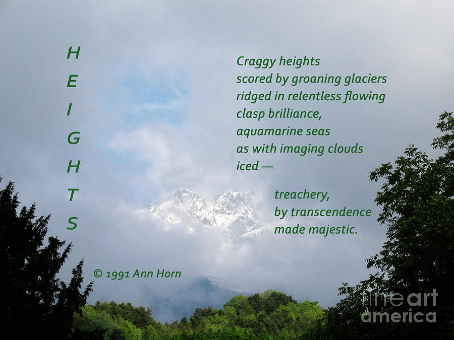 Heights Photograph by Ann Horn
