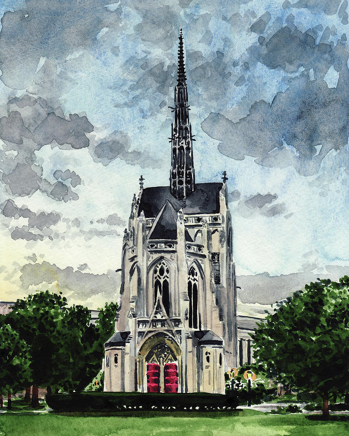 University Of Pittsburgh Painting - Heinz Chapel University of Pittsburgh Pennsylvania Architecture Wedding Cathedral of Learning Pitt by Laura Row