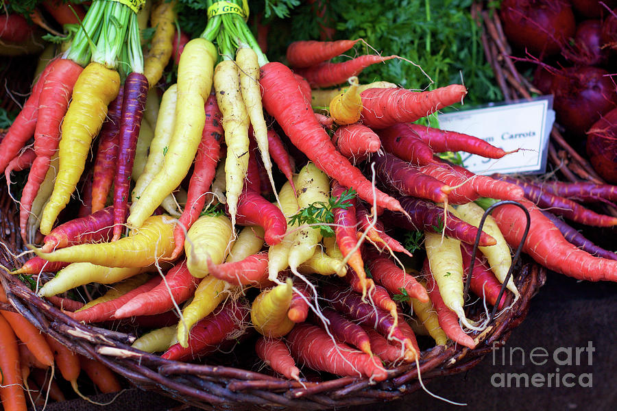 Heirloom Carrots Photograph by Bruce Block