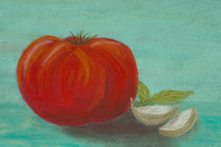 Tomato Drawing - Heirloom by Cheryl Albert