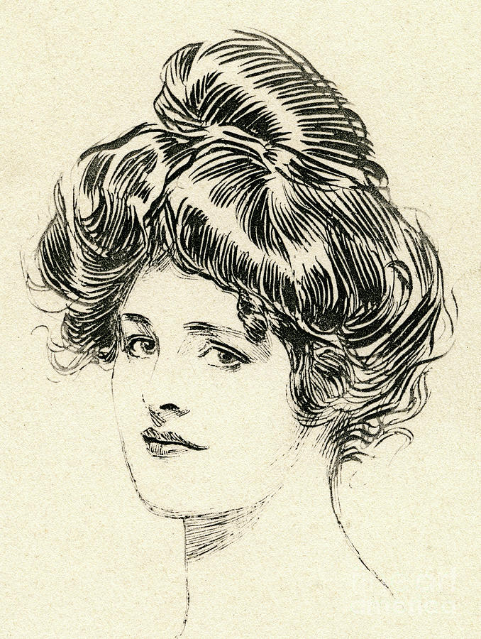 Helen, a Gibson Girl Drawing by Charles Dana Gibson