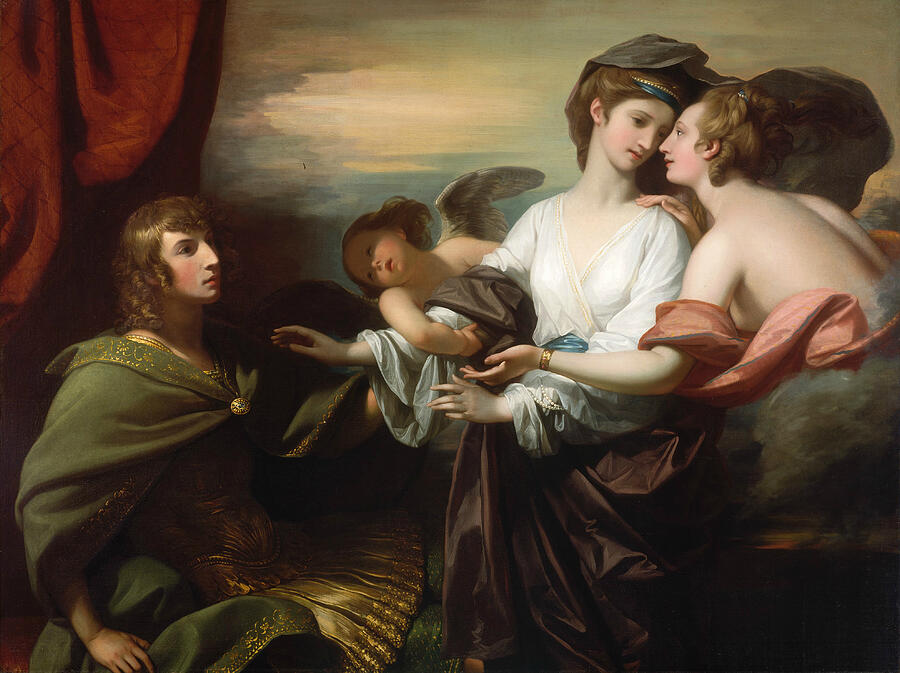 Helen Brought to Paris, from 1776 Painting by Benjamin West