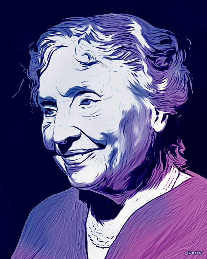 Helen Keller Drawing - Helen Keller by Greg Joens