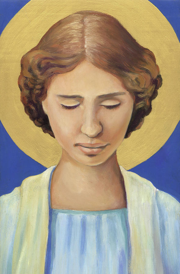 Helen Keller Painting by Linda Ruiz-Lozito