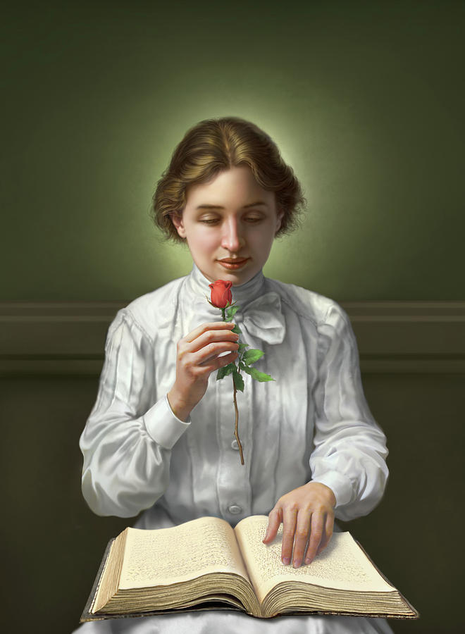 Helen Keller Digital Art by Mark Fredrickson