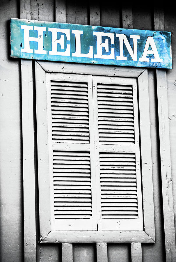 Helena Selective Color Sign Photograph by Parker Cunningham