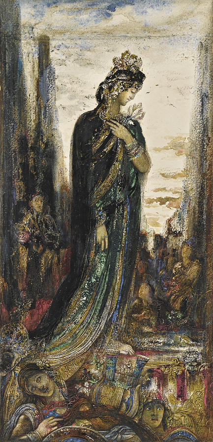 Helene Drawing by Gustave Moreau