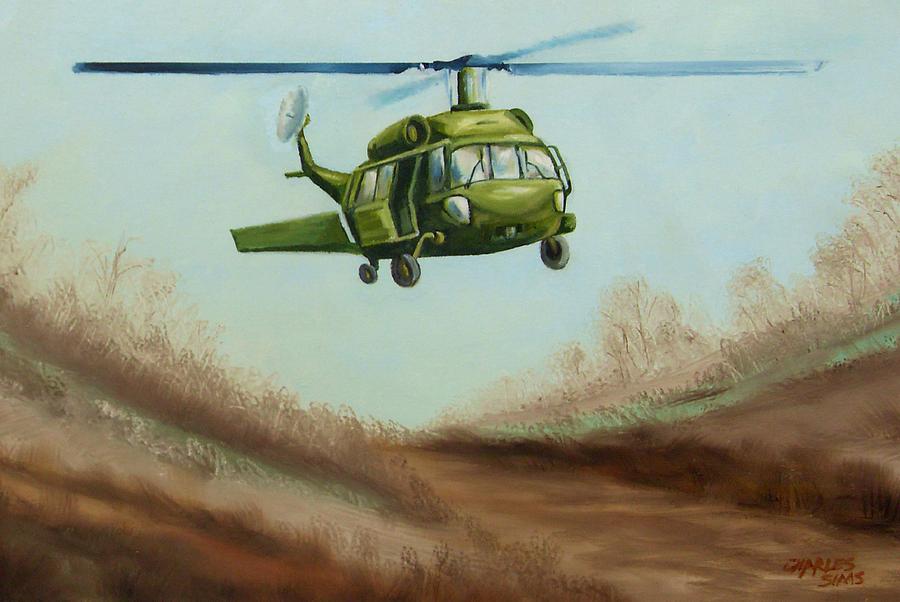helicopter artwork