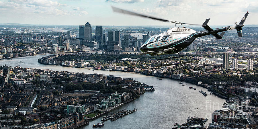 Helicopter London Photograph by Roger Lighterness