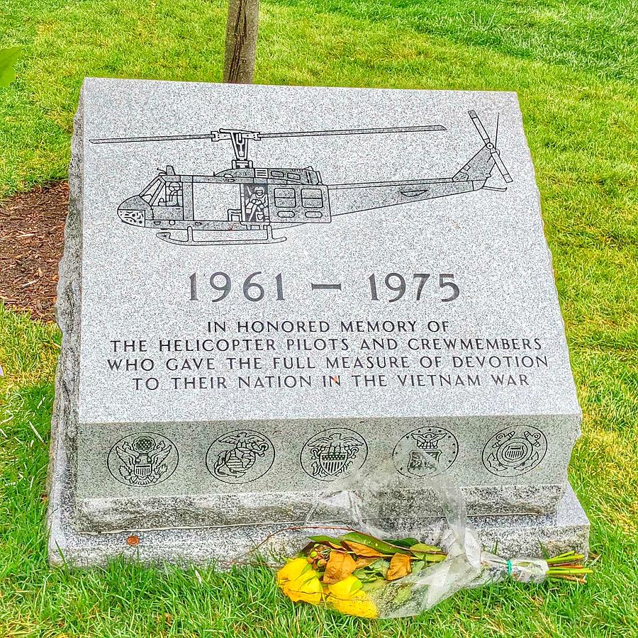 Helicopter Memorial to Vietnam Pilots and crewman Photograph by William ...