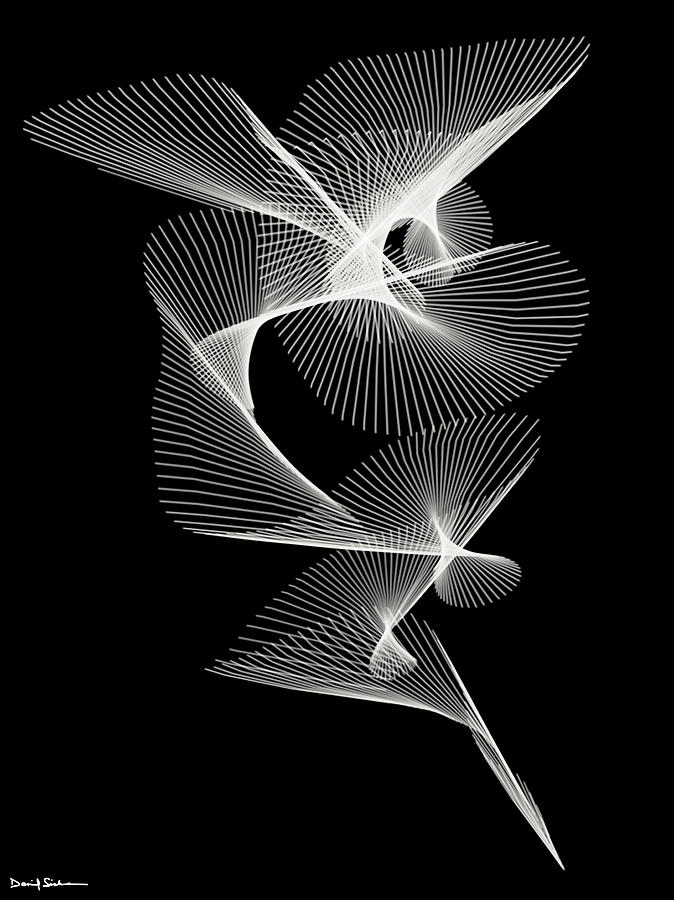 Abstract Digital Art - Helix 1 by Dan Sisken