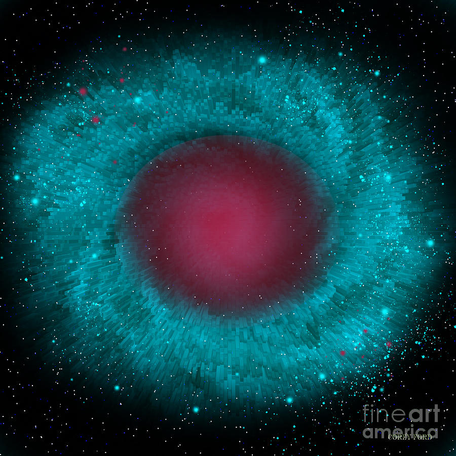 Helix Nebula Painting by Corey Ford