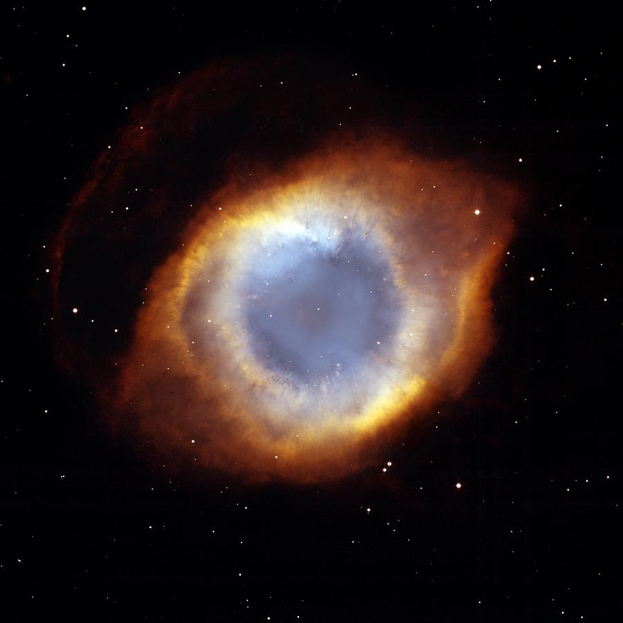 Space Photograph - Helix Nebula, Hst Image by Nasaesastscit.rector, Nrao