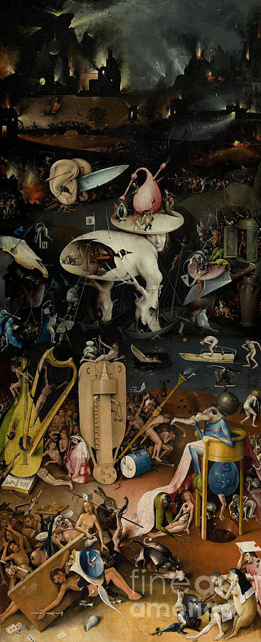 Misery Movie Painting - Hell    The Garden of Earthly Delights by Hieronymus Bosch