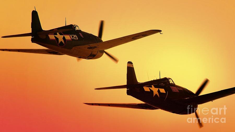 Hellcats for Sunset Photograph by Gus McCrea
