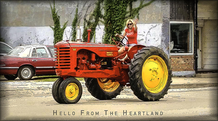 Farmers Digital Art - Hello From The Heartland by Joe Paradis