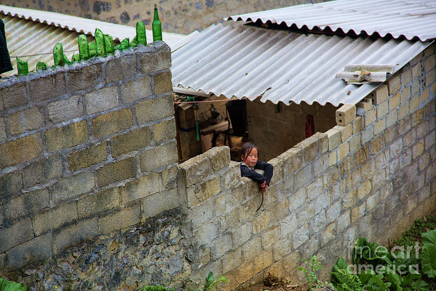 Hello from the Wall  Vietnam  Photograph by Chuck Kuhn