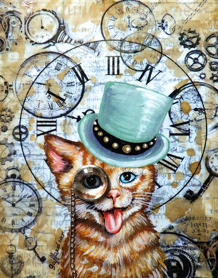 Hello kitty Painting by Anna Griffard