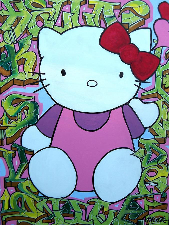 割引中Hello Kitty x UNIFREE graffiti print top トップス