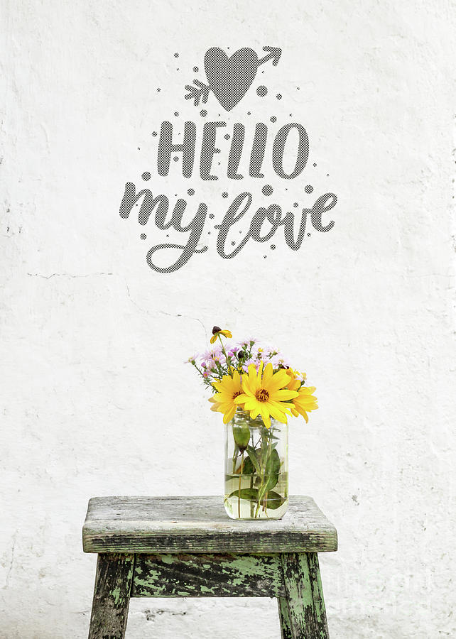 Hello My Love Card Photograph by Edward Fielding