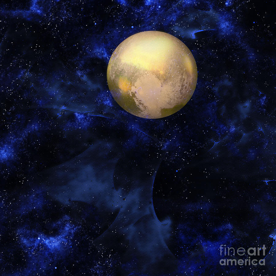 Hello Pluto Digital Art by Klara Acel