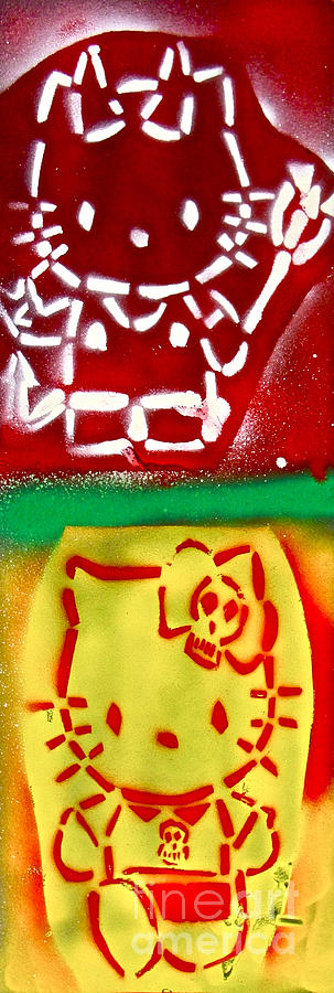 Los Angeles Painting - Hello Punk Kitty by Tony B Conscious