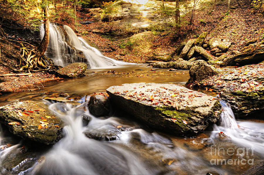 Hells Hollow Falls Photograph by Larry Ricker
