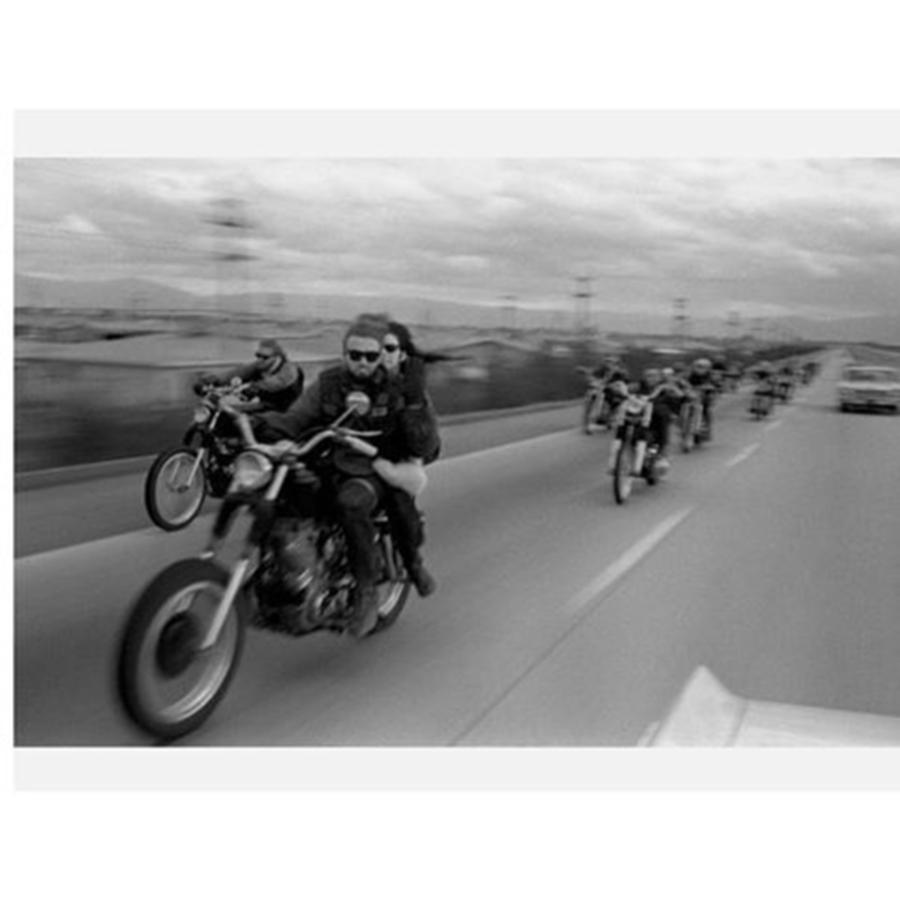 Motorcycle Photograph - #hellsangels 1960s by Iloveoldstyle Konovshy