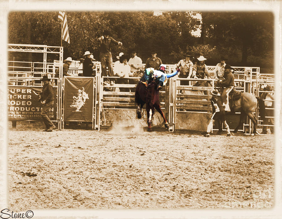 Helluva Rodeo The Ride  Photograph by September Stone