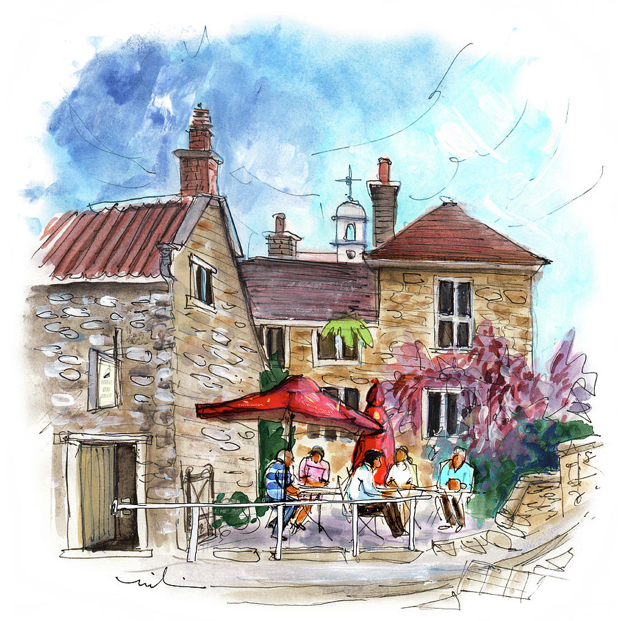 Helmsley Cafe 02 Painting by Miki De Goodaboom