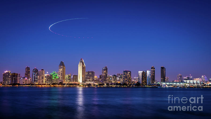 Helo Over San Diego Photograph by David Levin