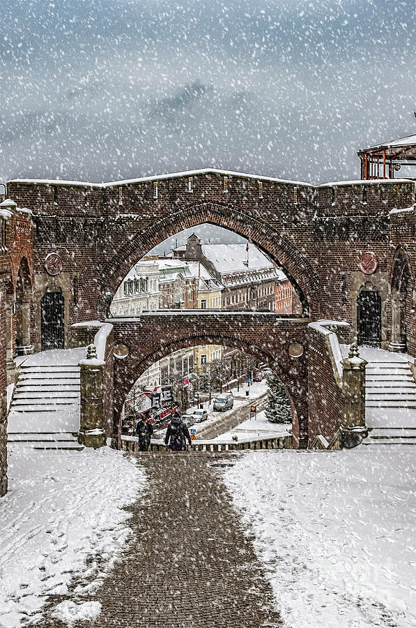 Helsingborg Winter Archway Photograph by Antony McAulay