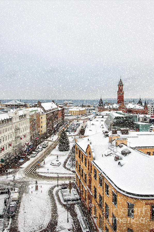 Helsingborg Winter Weather Photograph by Antony McAulay